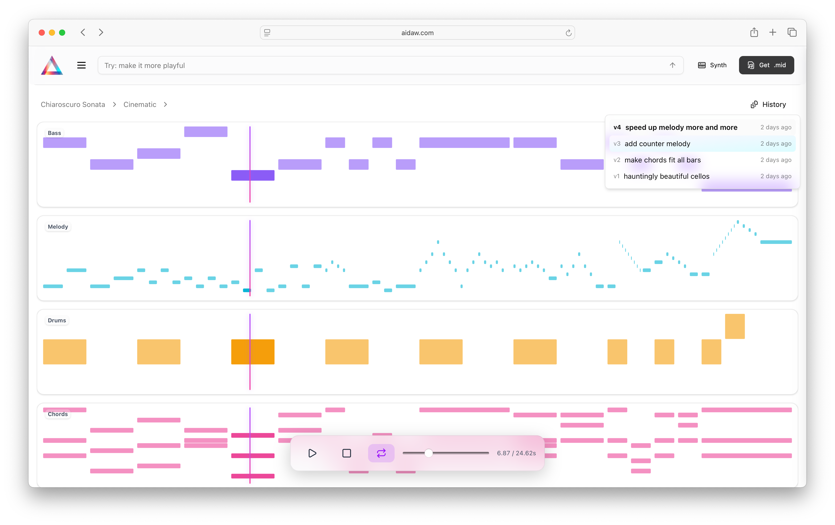 Export and finish in your DAW